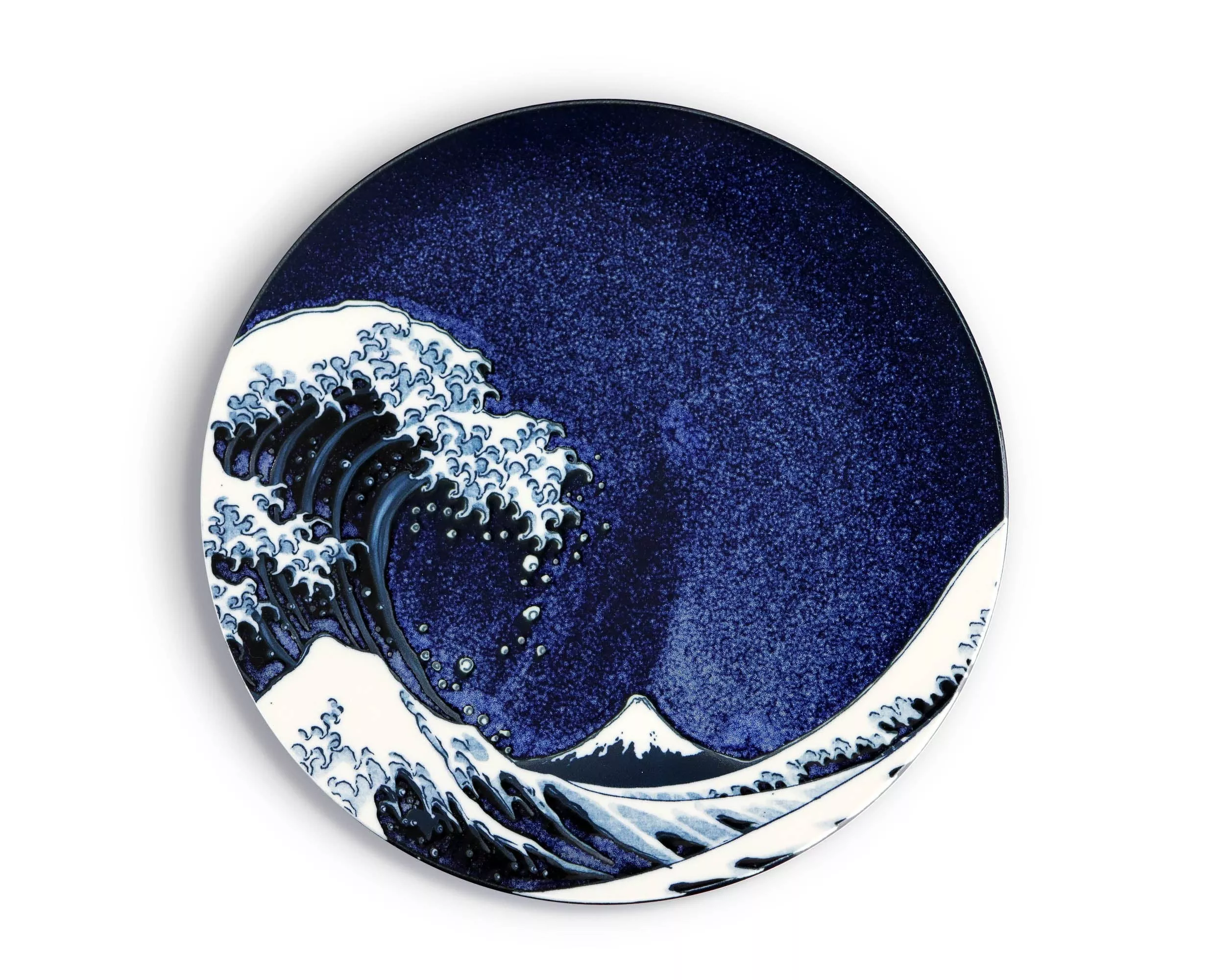 urban-tokyo-kanagawa-great-wave-porcelain-round-dinner-plate-10 Urban Tokyo Kanagawa Great Wave Porcelain Round Dinner Plate, 10”