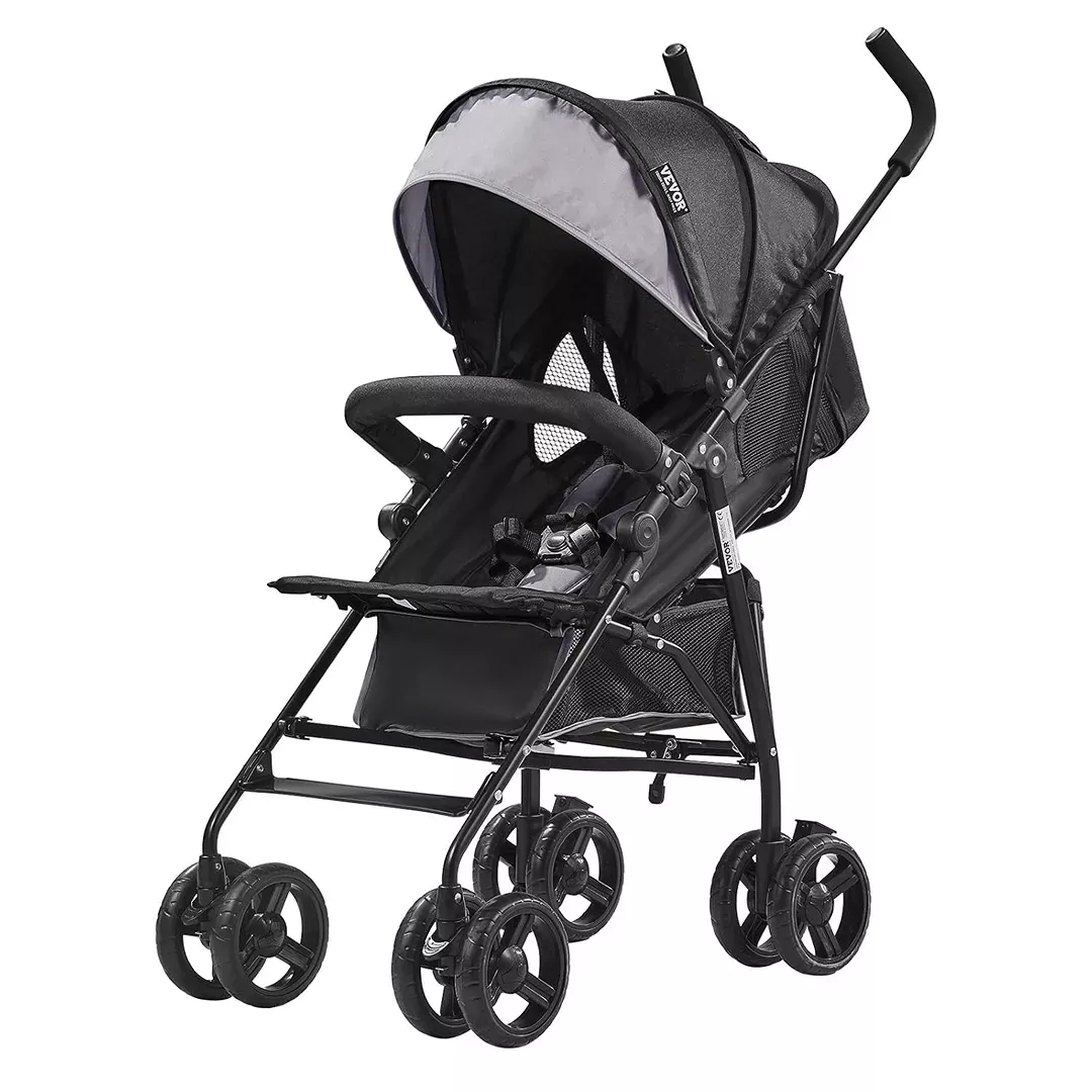 vevor-lightweight-compact-stroller-with-multiposition-recline-large-storage-rebe VEVOR Lightweight Compact Stroller With Multiposition Recline And Large Storage – REBEL