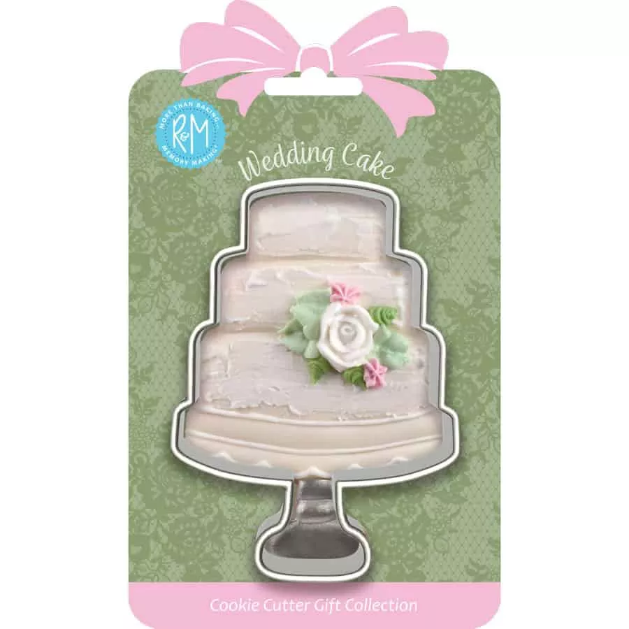 wedding-cake-cookie-cutter-4-carded Wedding Cake Cookie Cutter 4" Carded