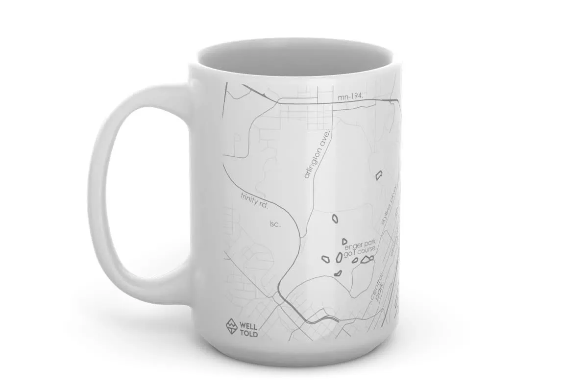 Well Told Ceramic Mug - Duluth Map