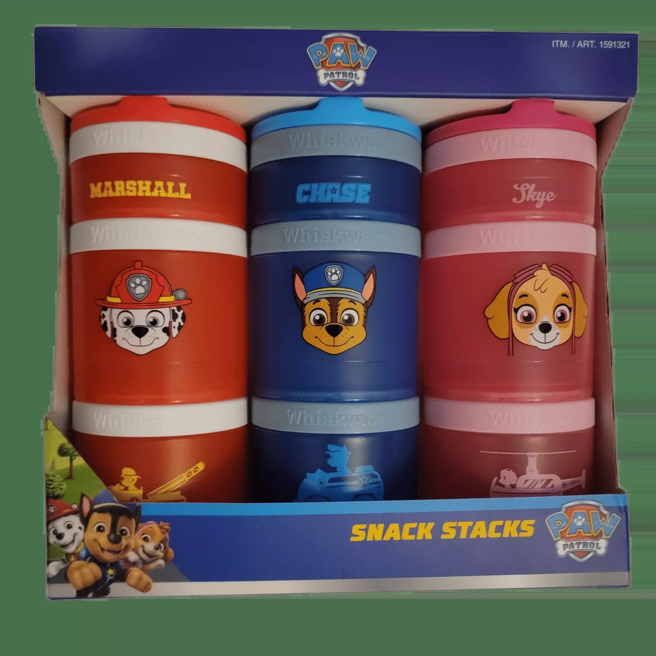 whiskware-paw-patrol-portable-stackable-snack-containers-3-pack-rebel Whiskware Paw Patrol Portable Stackable Snack Containers - 3 Pack – REBEL