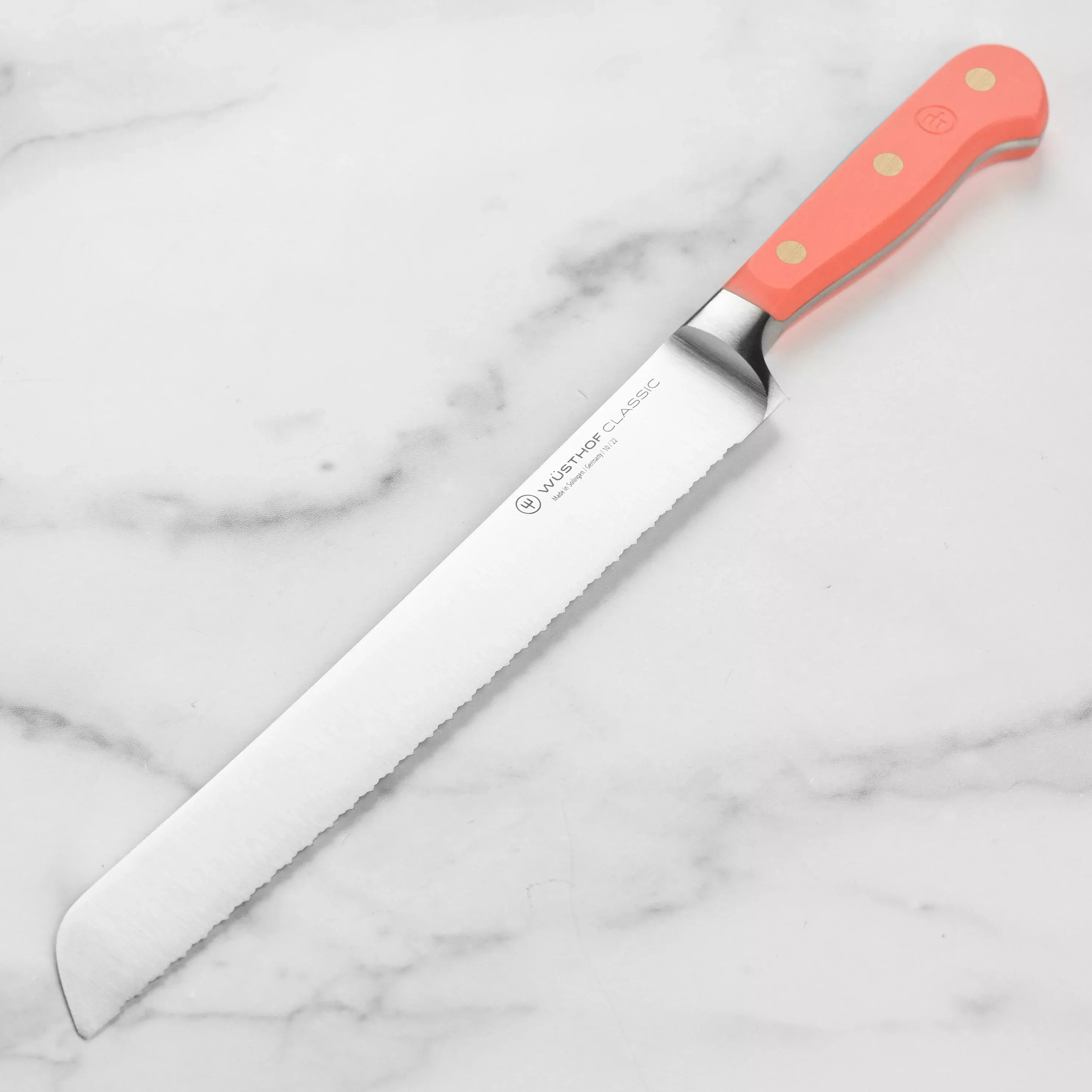 wusthof-classic-bread-knife-9-coral-peach-double-serrated Wusthof Classic Bread Knife - 9" Coral Peach - Double Serrated