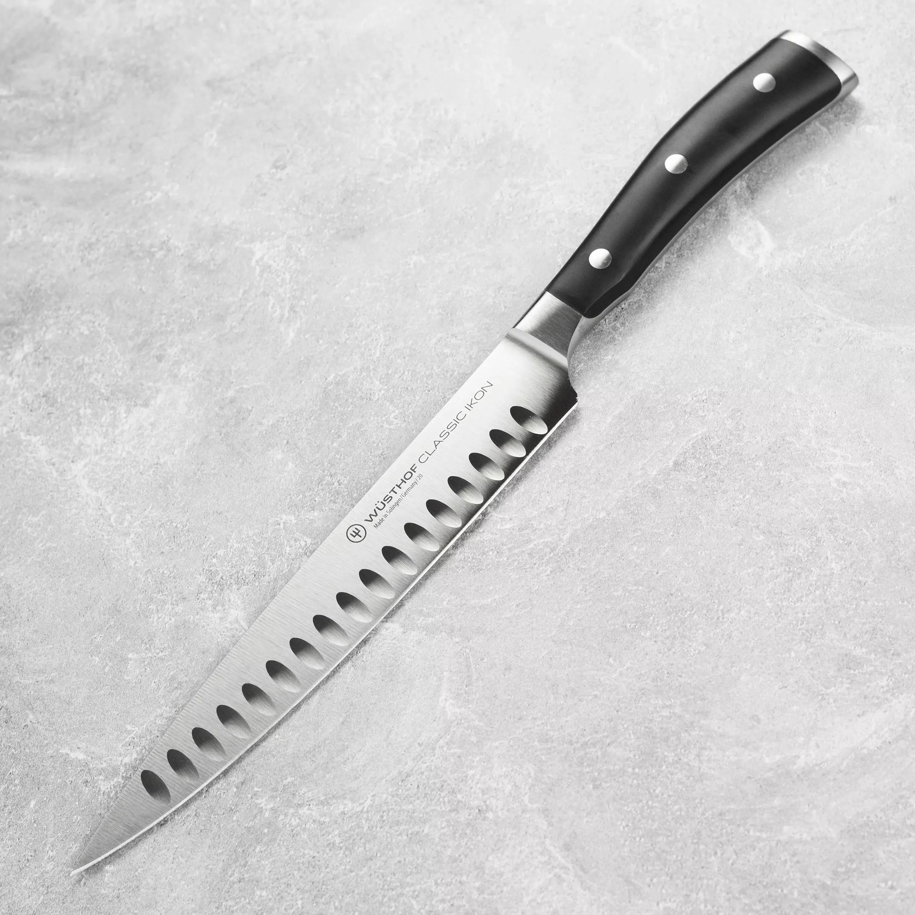 wusthof-classic-ikon-carving-knife-8-hollow-edge-slicing-knives Wusthof Classic Ikon Carving Knife - 8" Hollow Edge Slicing Knives