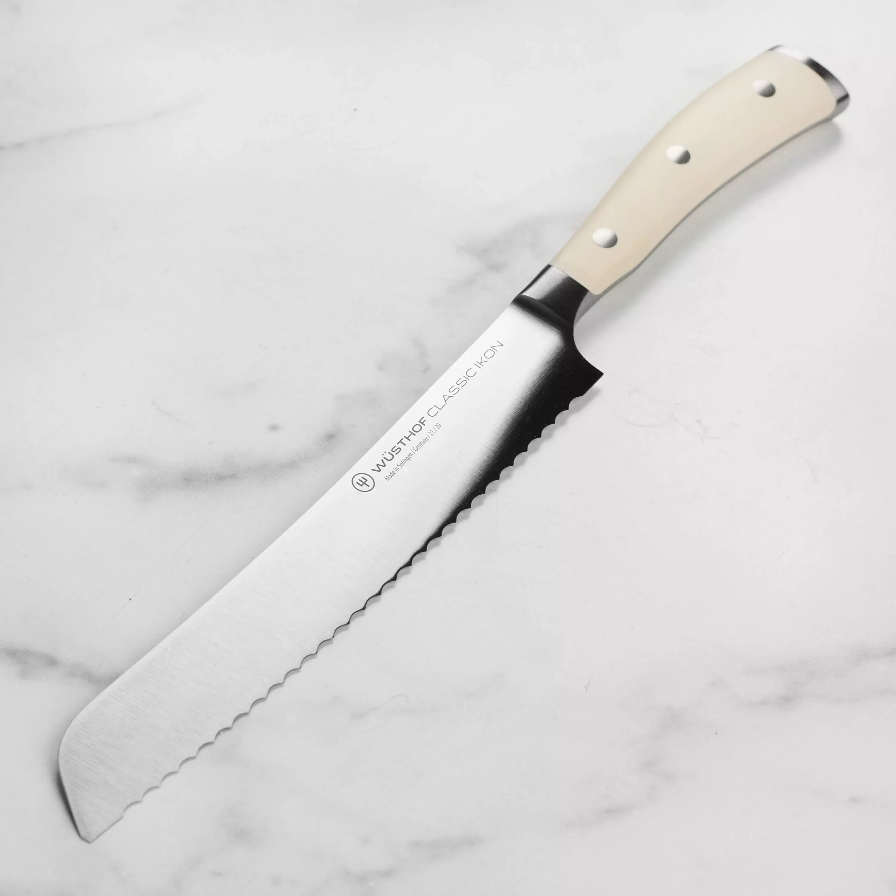 wusthof-classic-ikon-creme-bread-knife-8 Wusthof Classic Ikon Creme Bread Knife - 8"