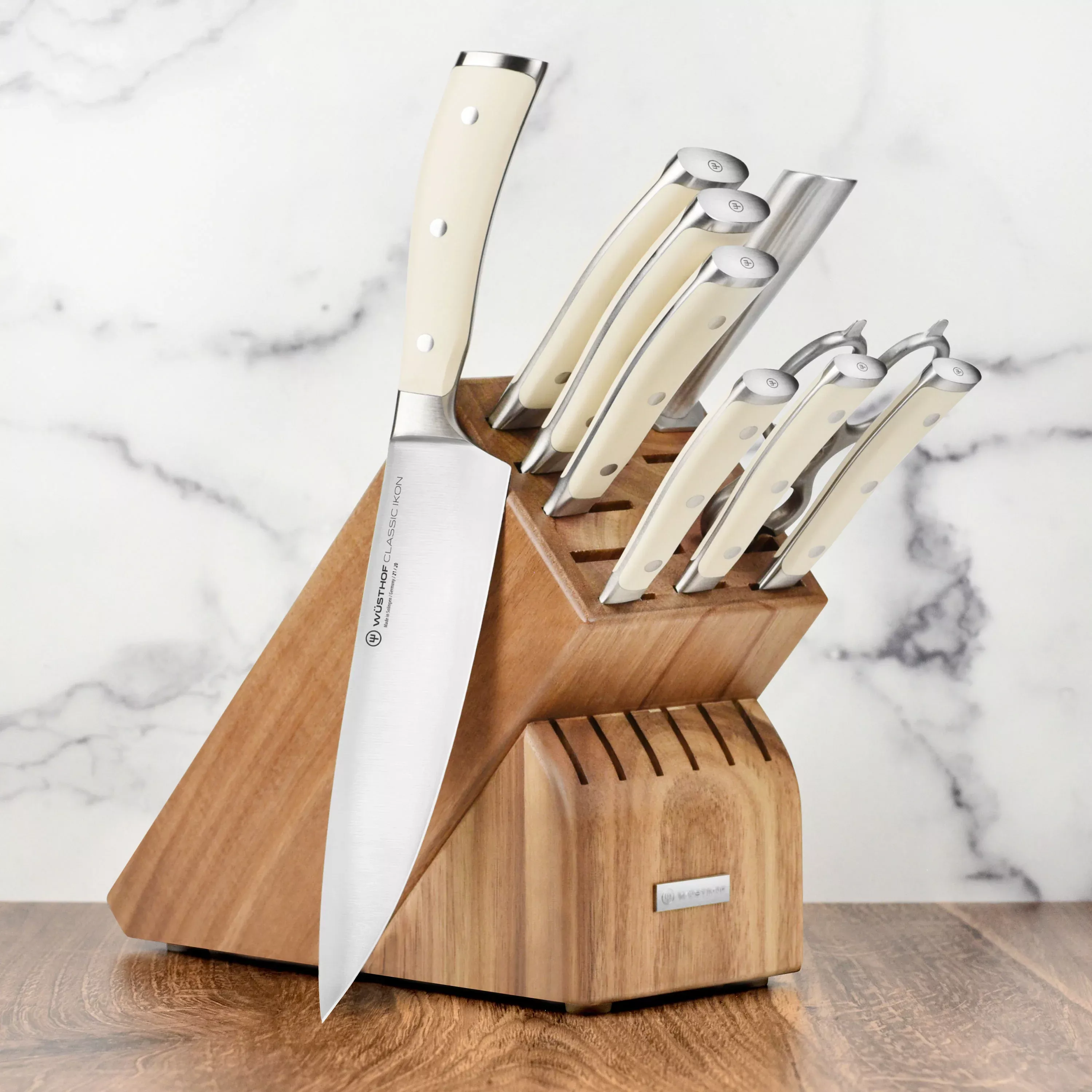wusthof-classic-ikon-creme-knife-block-set-10-piece-acacia Wusthof Classic Ikon Creme Knife Block Set - 10 Piece Acacia