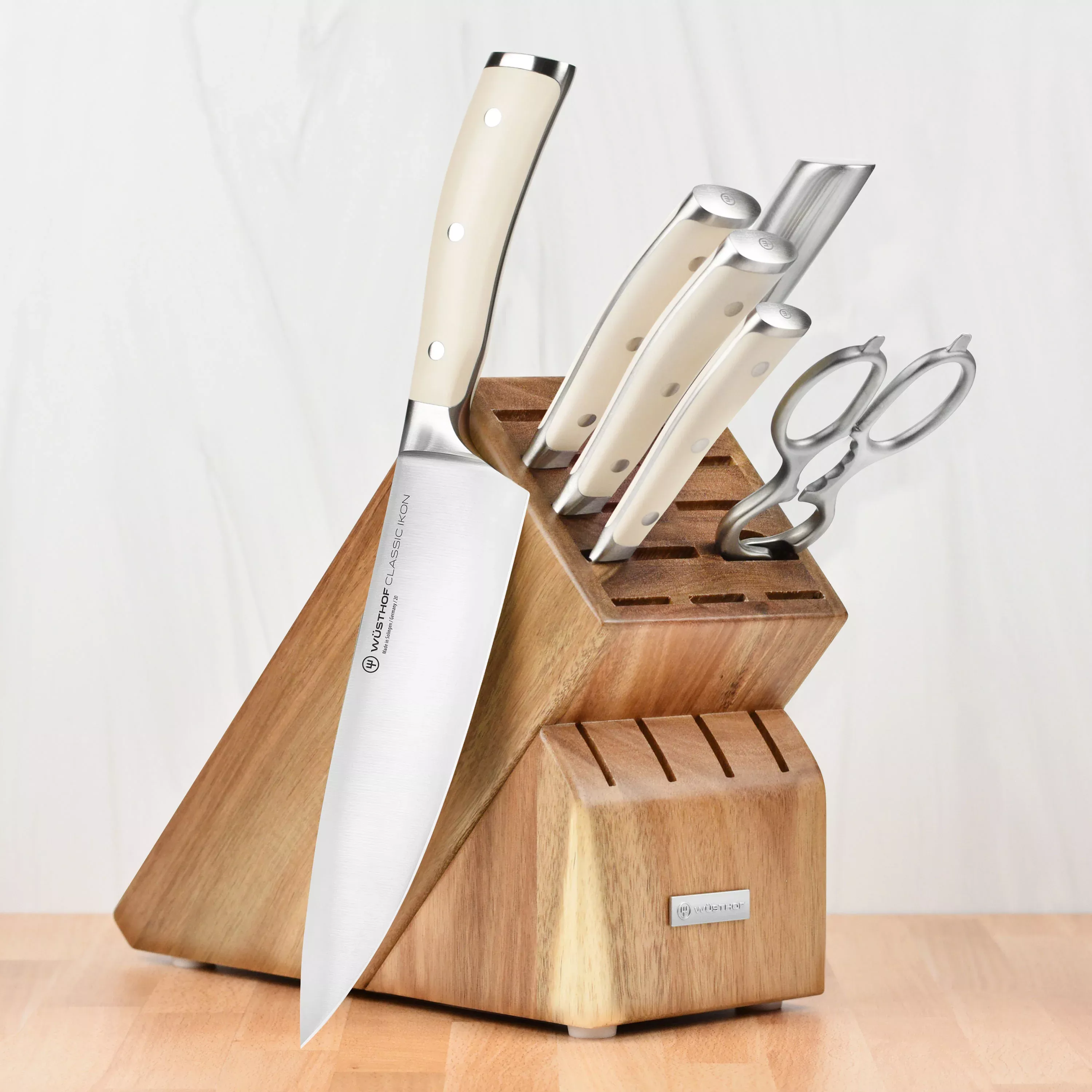 wusthof-classic-ikon-creme-knife-block-set-7-piece-acacia Wusthof Classic Ikon Creme Knife Block Set - 7 Piece Acacia