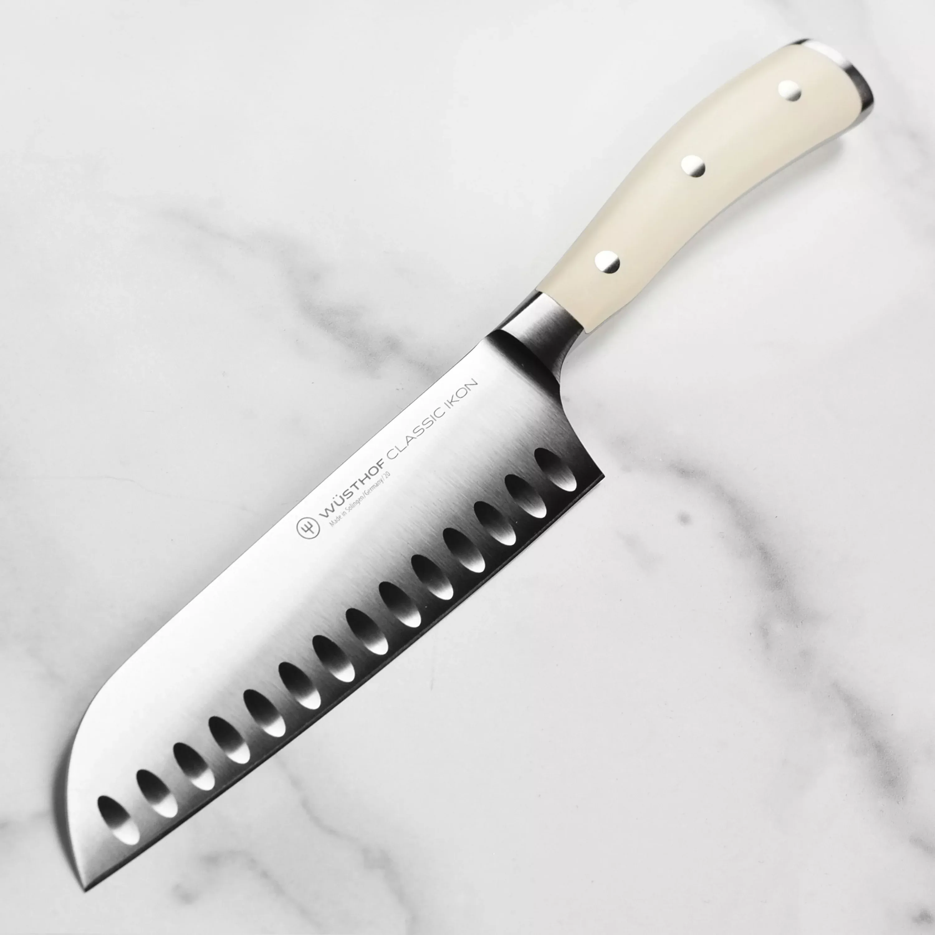 wusthof-classic-ikon-creme-santoku-knife-7-hollow-edge Wusthof Classic Ikon Creme Santoku Knife - 7" Hollow Edge