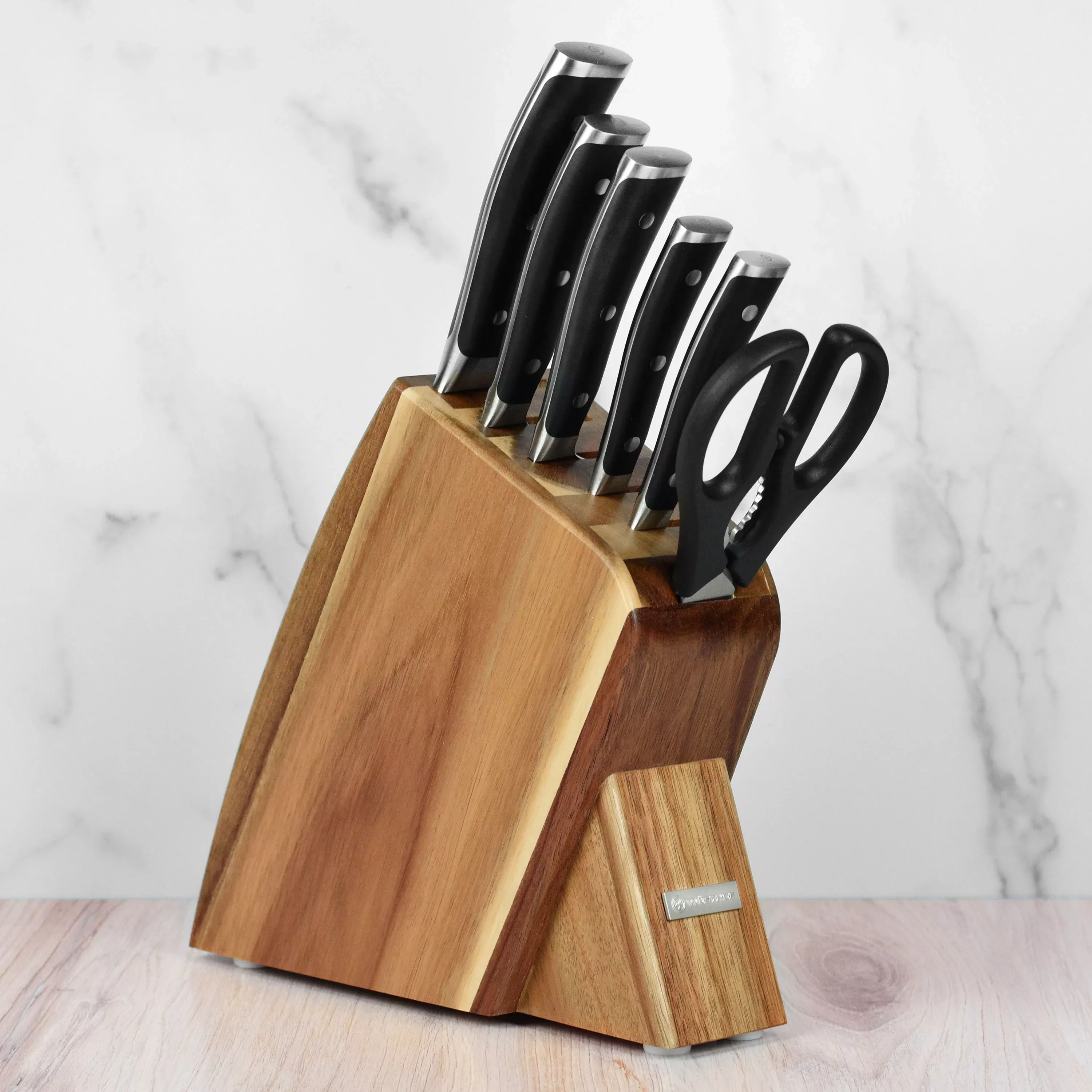 wusthof-classic-ikon-slim-knife-block-set-7-piece-acacia Wusthof Classic Ikon Slim Knife Block Set - 7 Piece Acacia