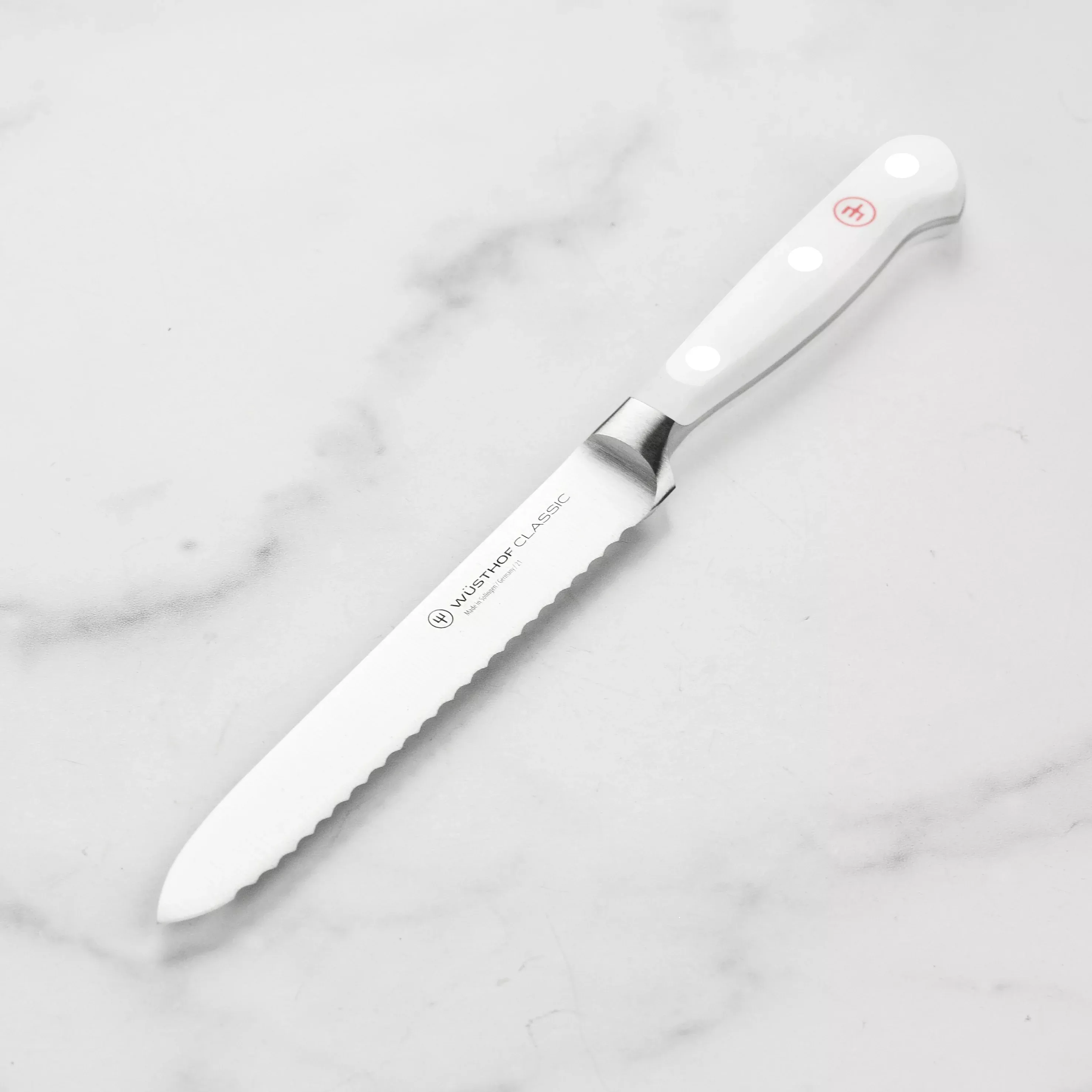 wusthof-classic-white-serrated-utility-knife-5 Wusthof Classic White Serrated Utility Knife - 5"
