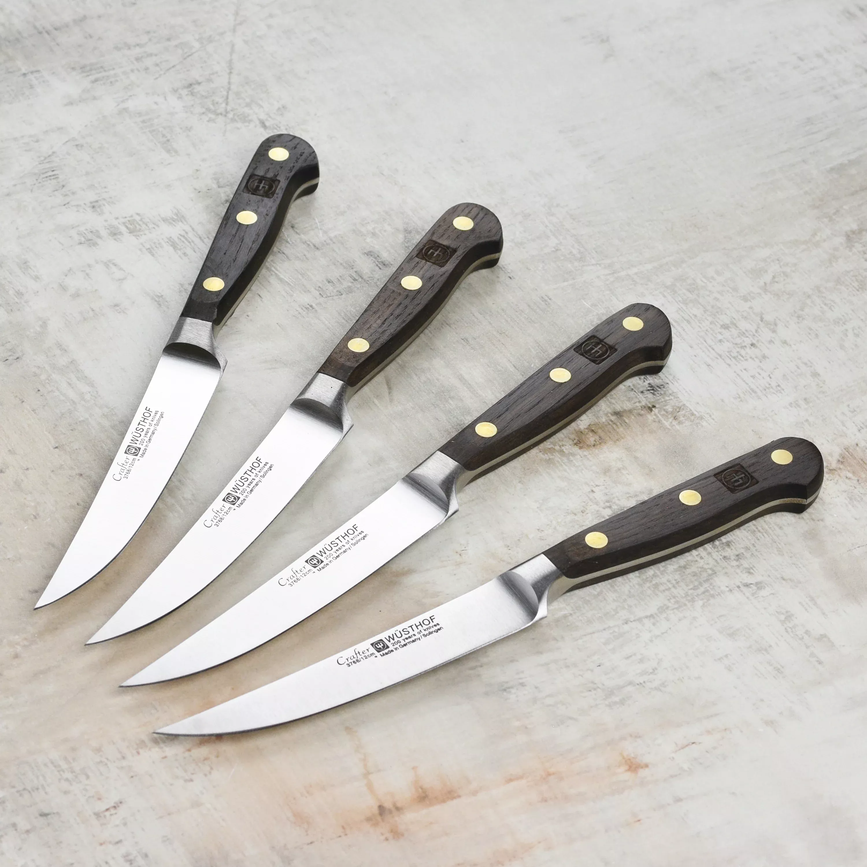 wusthof-crafter-forged-steak-knife-set-4-piece-with-wood-handles Wusthof Crafter Forged Steak Knife Set - 4 Piece with Wood Handles