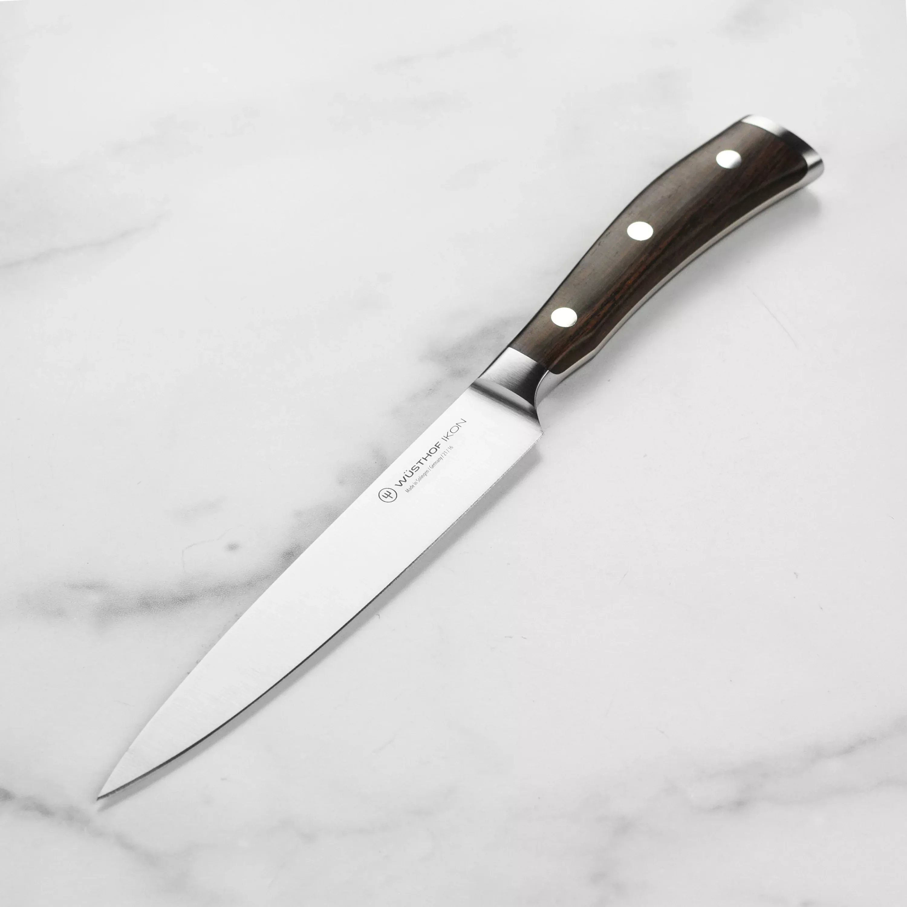 wusthof-ikon-blackwood-utility-knife-6 Wusthof Ikon Blackwood Utility Knife - 6"