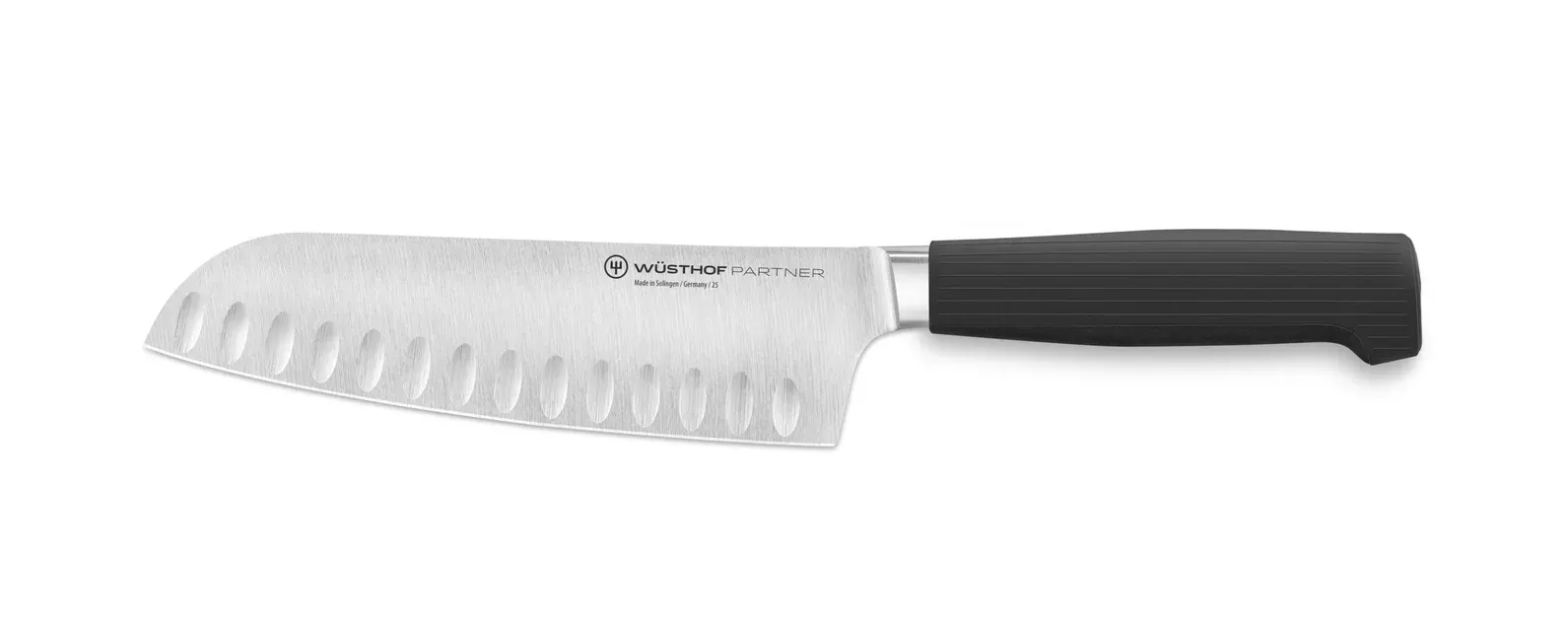 wusthof-partner-7-hollow-edge-santoku-matte-black Wusthof Partner 7” Hollow Edge Santoku - Matte Black
