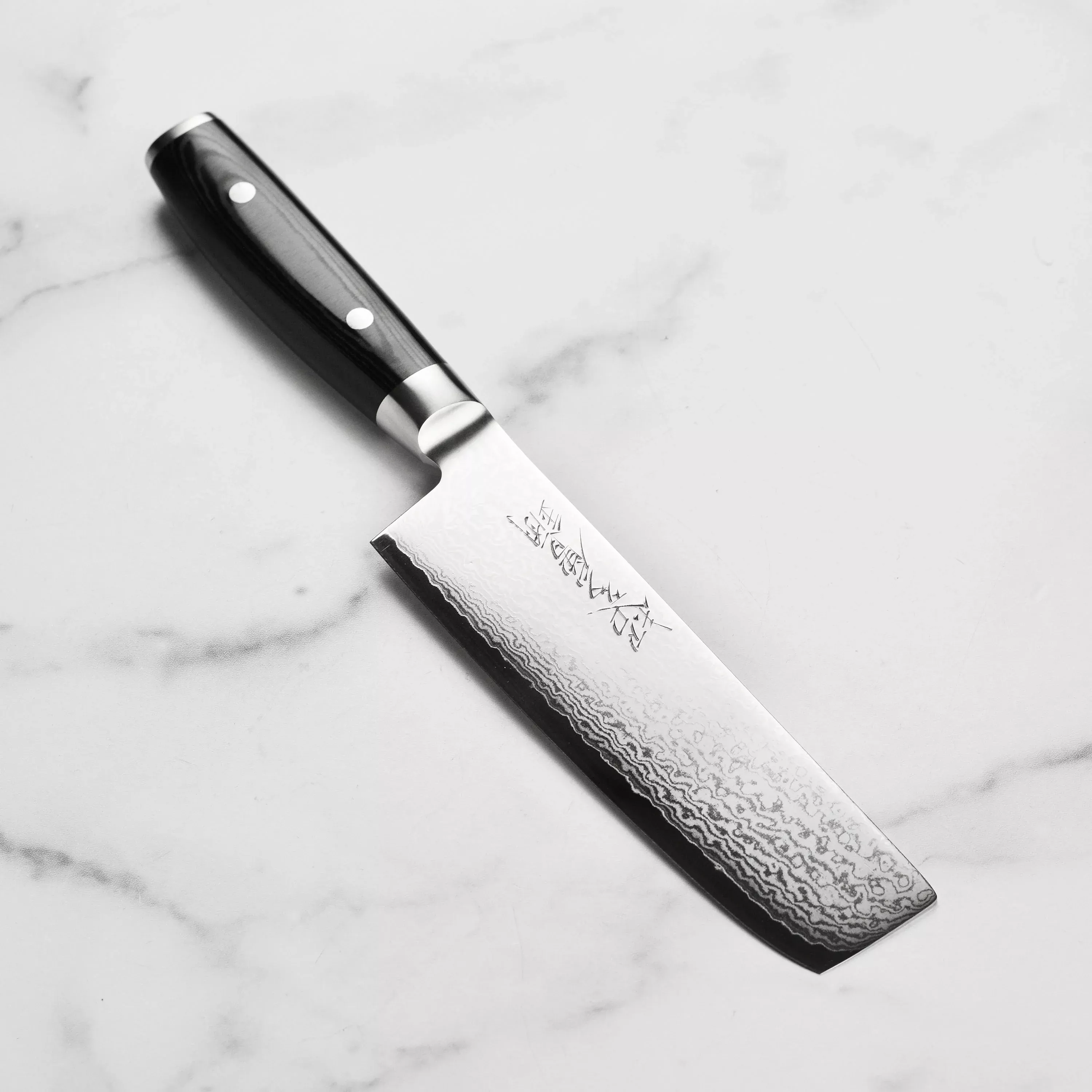 Yaxell Ran Plus Nakiri Knife - 6.5"