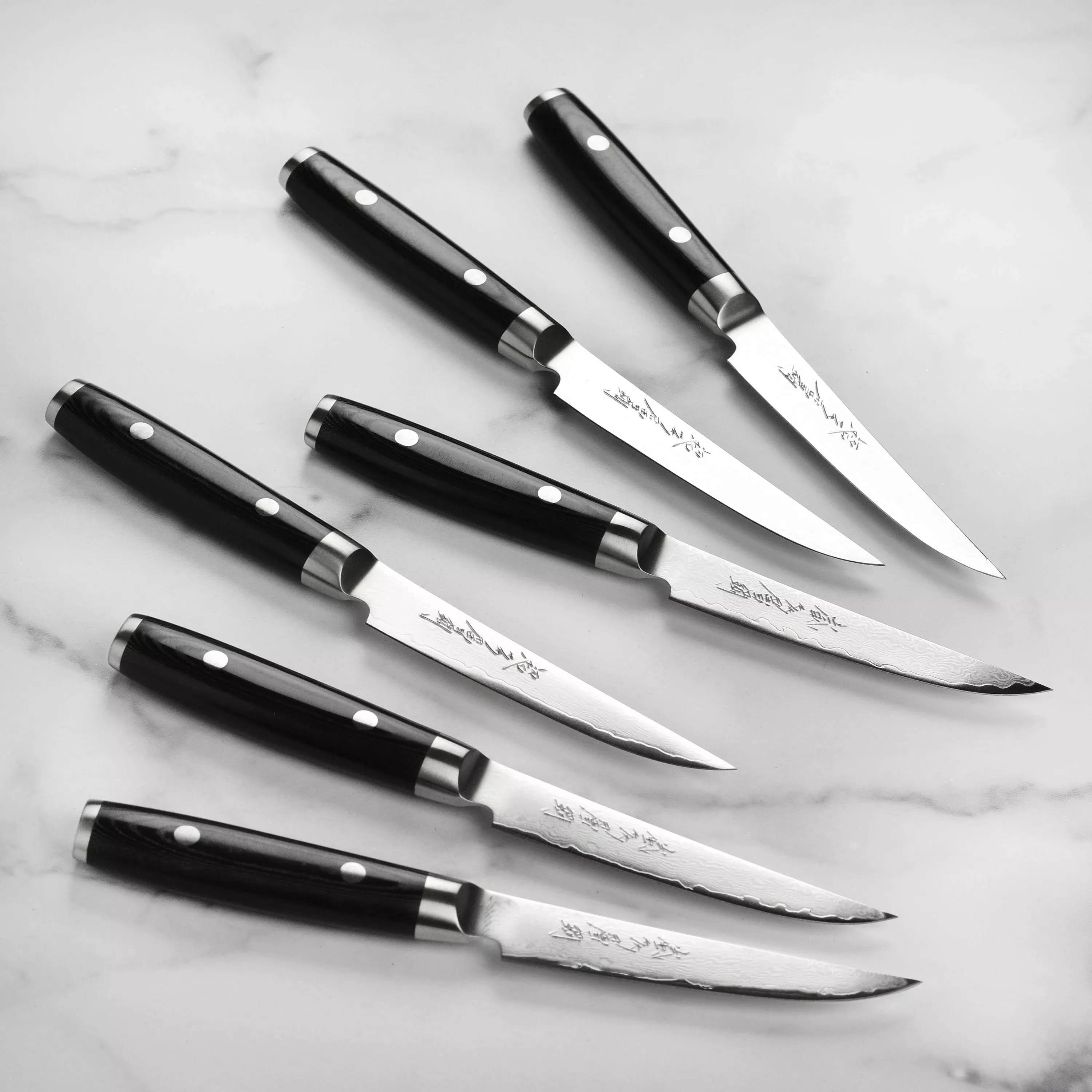 yaxell-ran-plus-steak-knife-set-6-piece Yaxell Ran Plus Steak Knife Set - 6 Piece