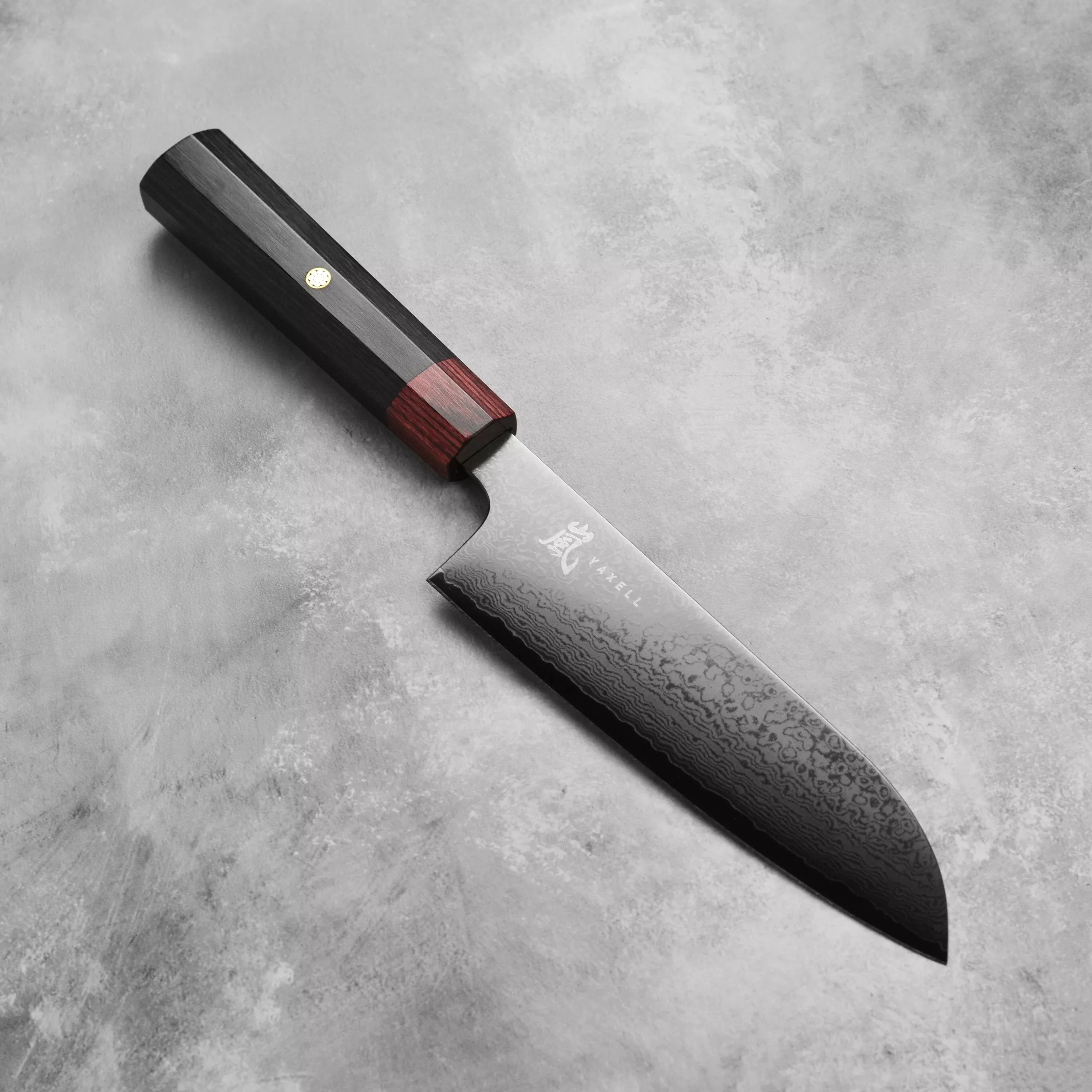 yaxell-rei-6-5-santoku-knife-dlc-damascus-made-in-japan Yaxell Rei 6.5" Santoku Knife - DLC Damascus - Made in Japan