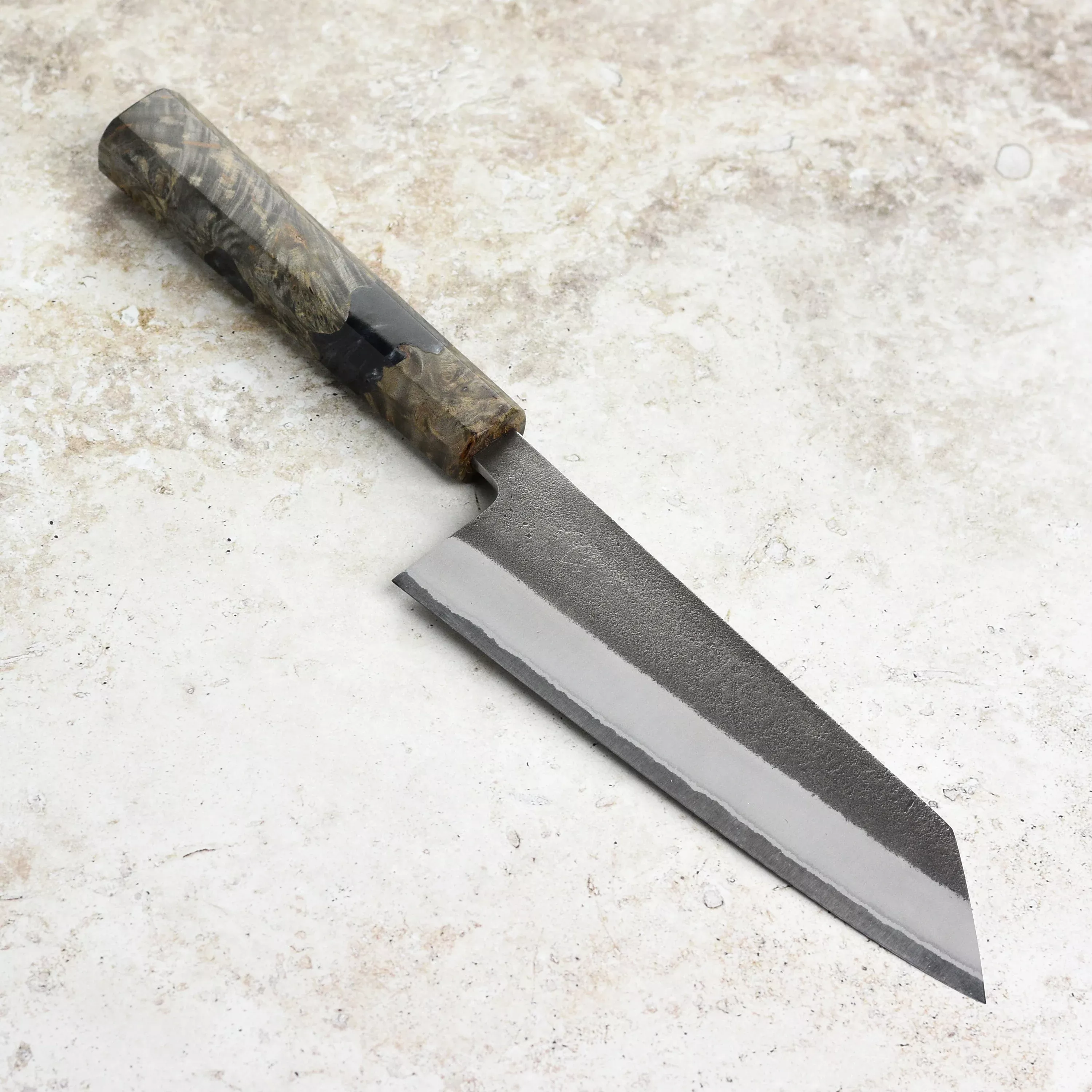 yoshikane-165mm-bunka-shirogami-2-kurouchi-stainless-clad-6-5 Yoshikane 165mm Bunka Shirogami #2 Kurouchi Stainless Clad (6.5")