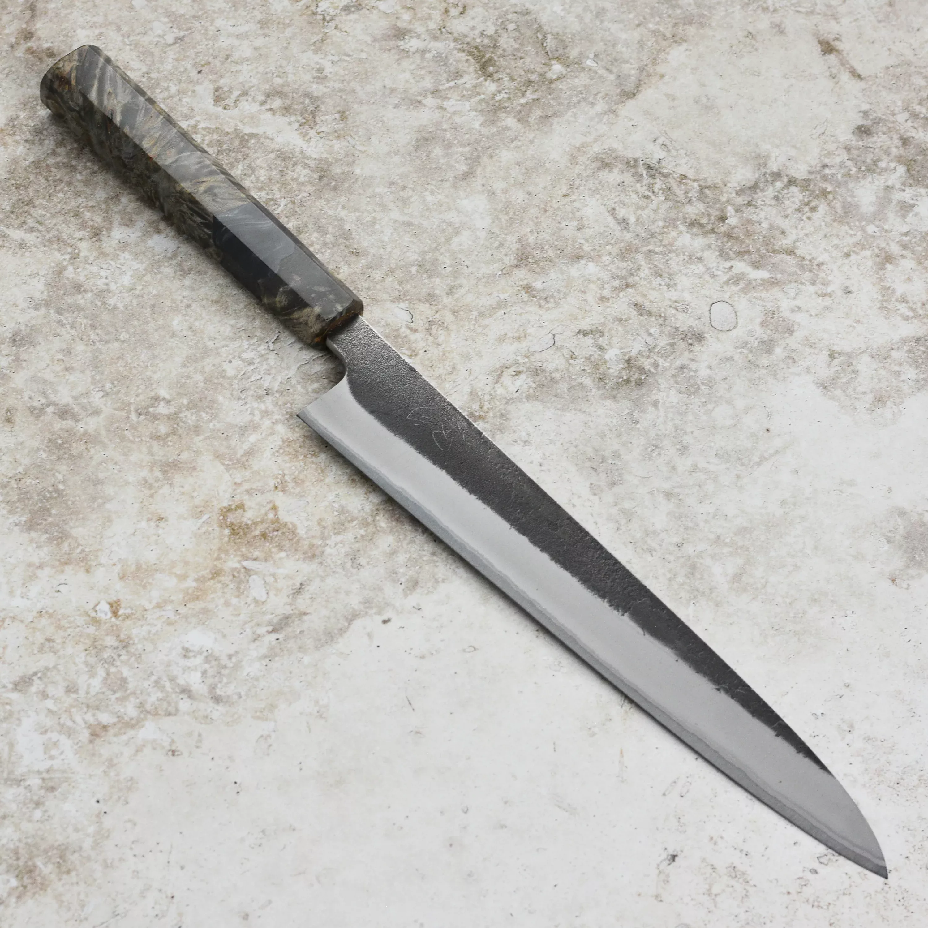 yoshikane-240mm-sujihiki-shirogami-2-kurouchi-stainless-clad-9-4 Yoshikane 240mm Sujihiki Shirogami #2 Kurouchi Stainless Clad (9.4")