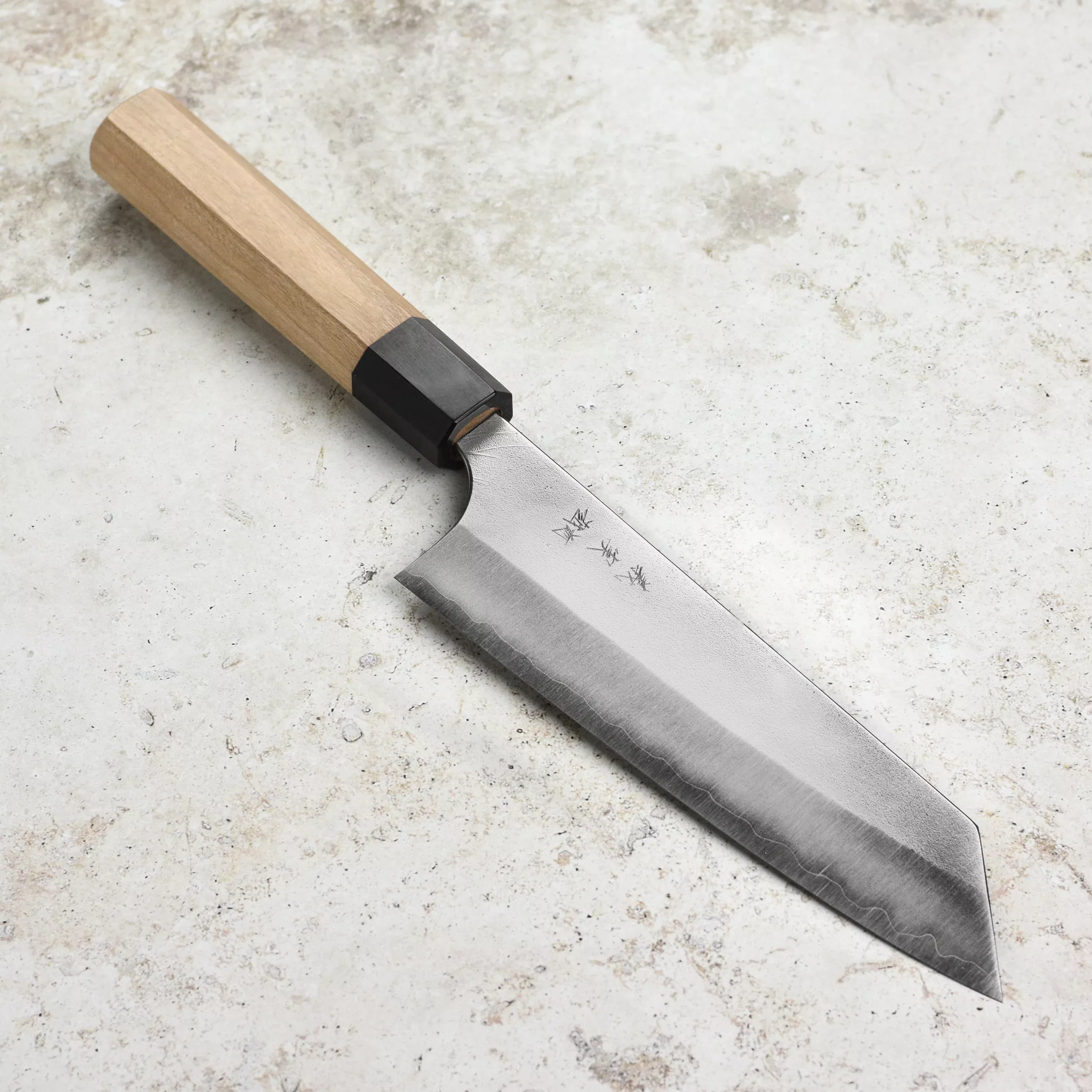 yoshimi-kato-aogami-super-nashiji-stainless-clad-6-7-bunka Yoshimi Kato Aogami Super Nashiji Stainless Clad 6.7" Bunka
