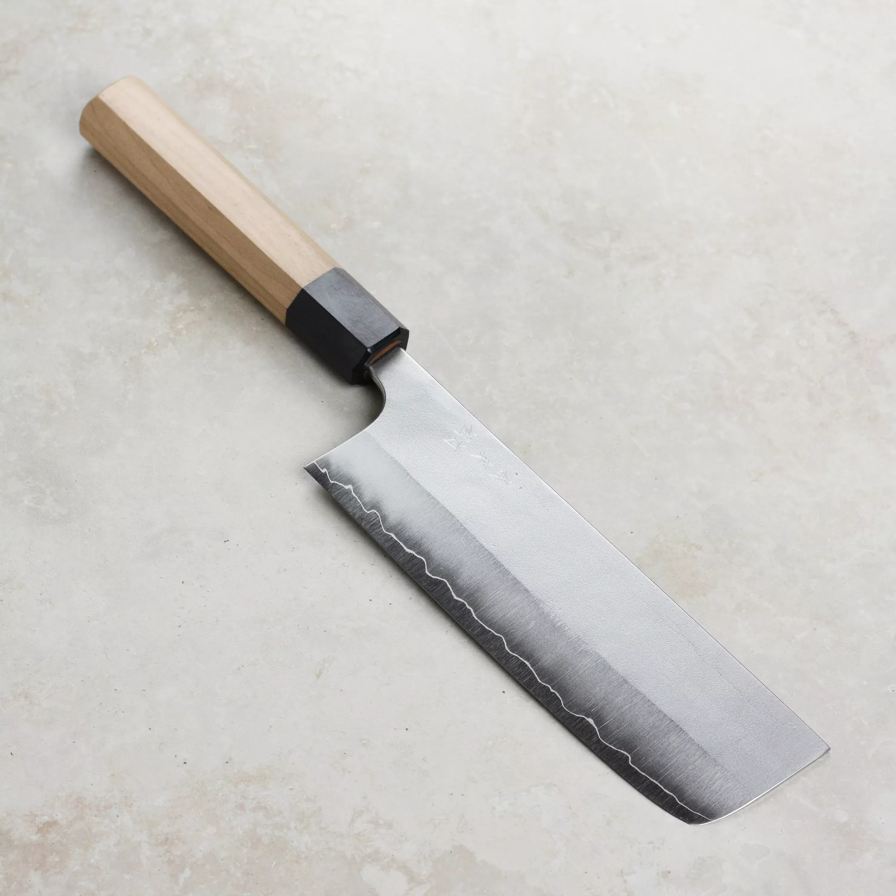 Yoshimi Kato Ginsan Nashiji Nakiri Knife