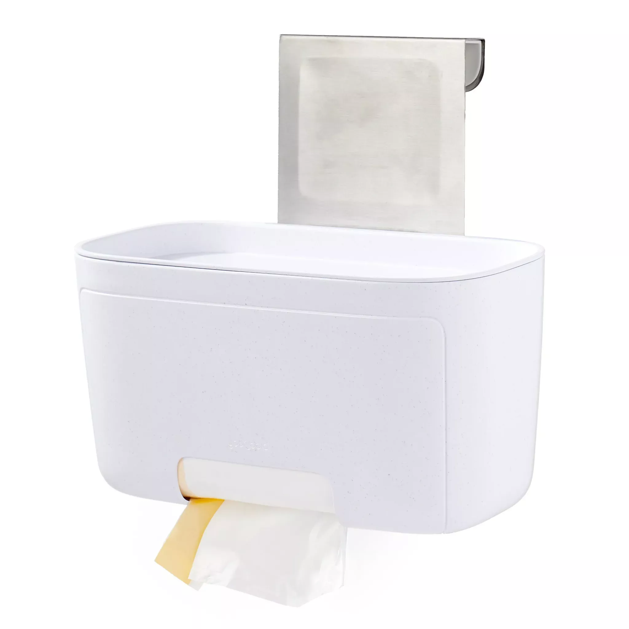 youcopia-door-stash-garbage-bag-dispenser-kitchen-organization-trash-bag-holder- YouCopia Door Stash Garbage Bag Dispenser: Kitchen Organization, Trash Bag Holder, Cupboard Mount, White – REBEL