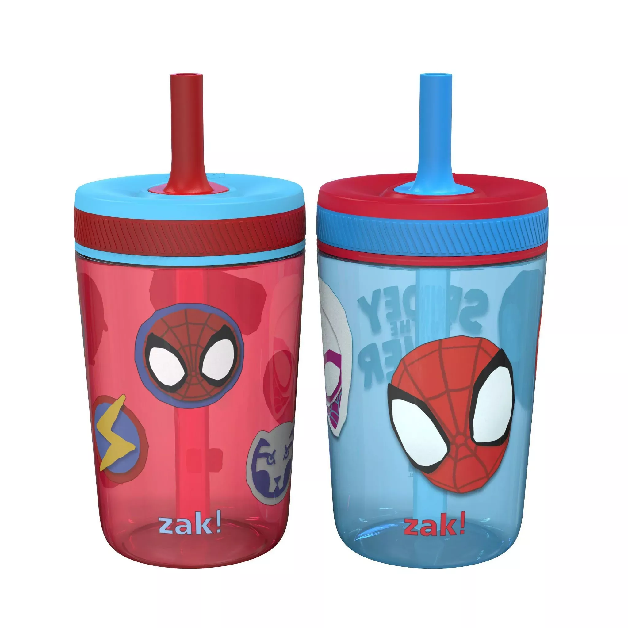 zak-designs-2pk-15-fl-oz-plastic-kelso-spidey-his-amazing-friends-straw-tumbler- Zak Designs 2pk 15 fl oz Plastic Kelso Spidey and his Amazing Friends Straw Tumbler Set – REBEL