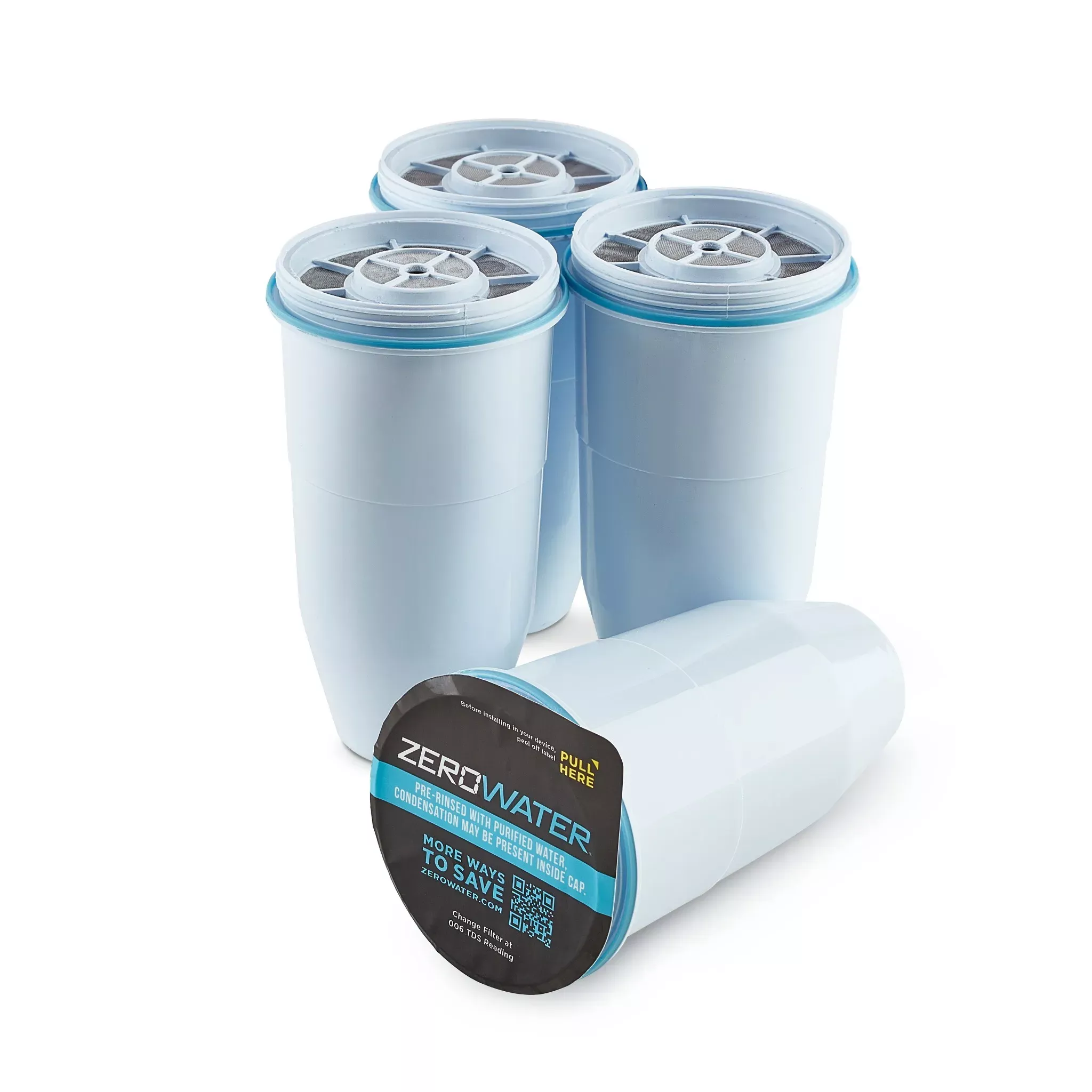 zerowater-replacement-filters-4pk-electronic-filter-life-indicator-filters-chlor ZeroWater Replacement Filters 4pk: Electronic Filter-Life Indicator, Filters Chlorine & Lead, 15 Max Life, Compatible withSystems – REBEL