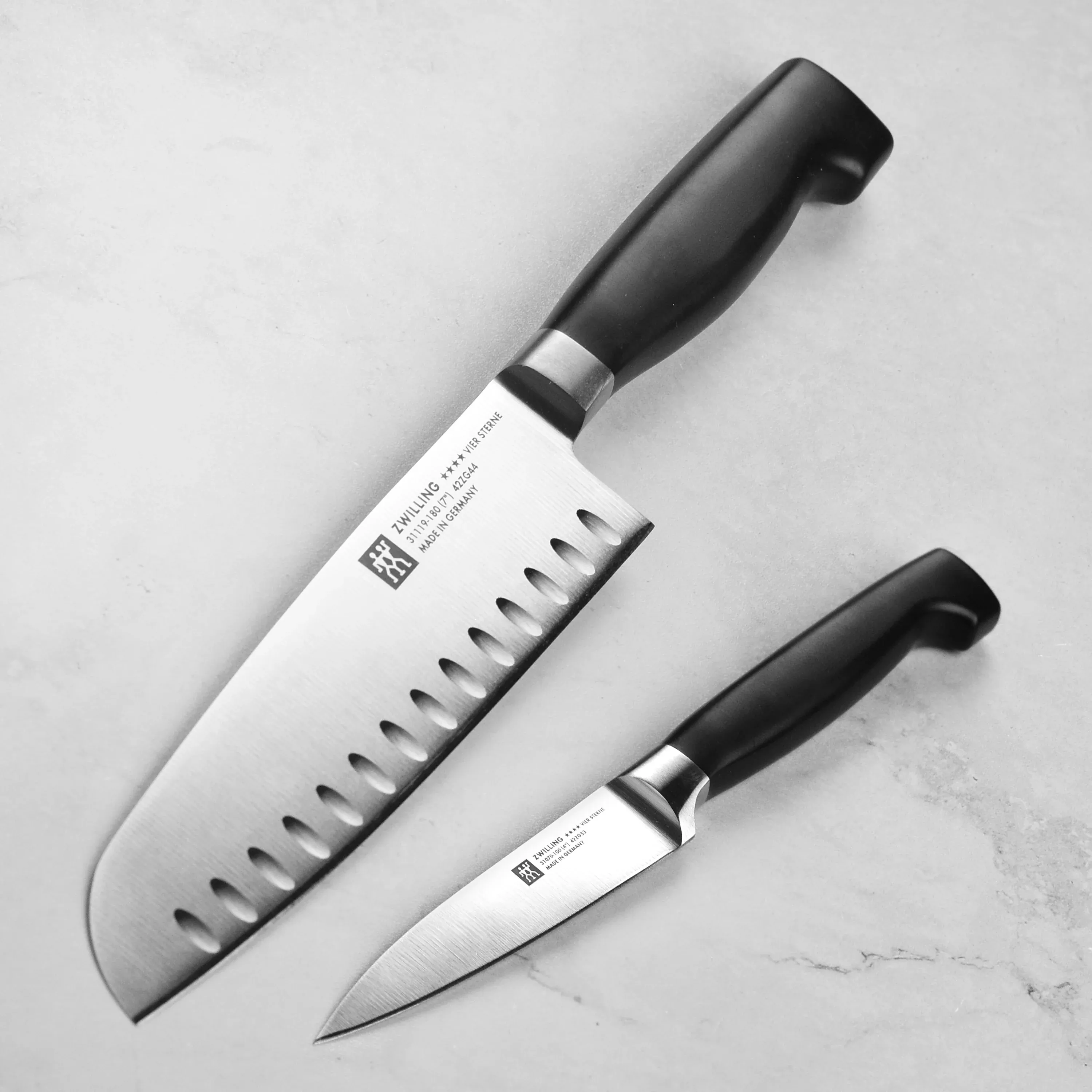 zwilling-j-henckels-four-star-santoku-paring-knife-set-2-piece Zwilling J.A. Henckels Four Star Santoku & Paring Knife Set - 2 Piece