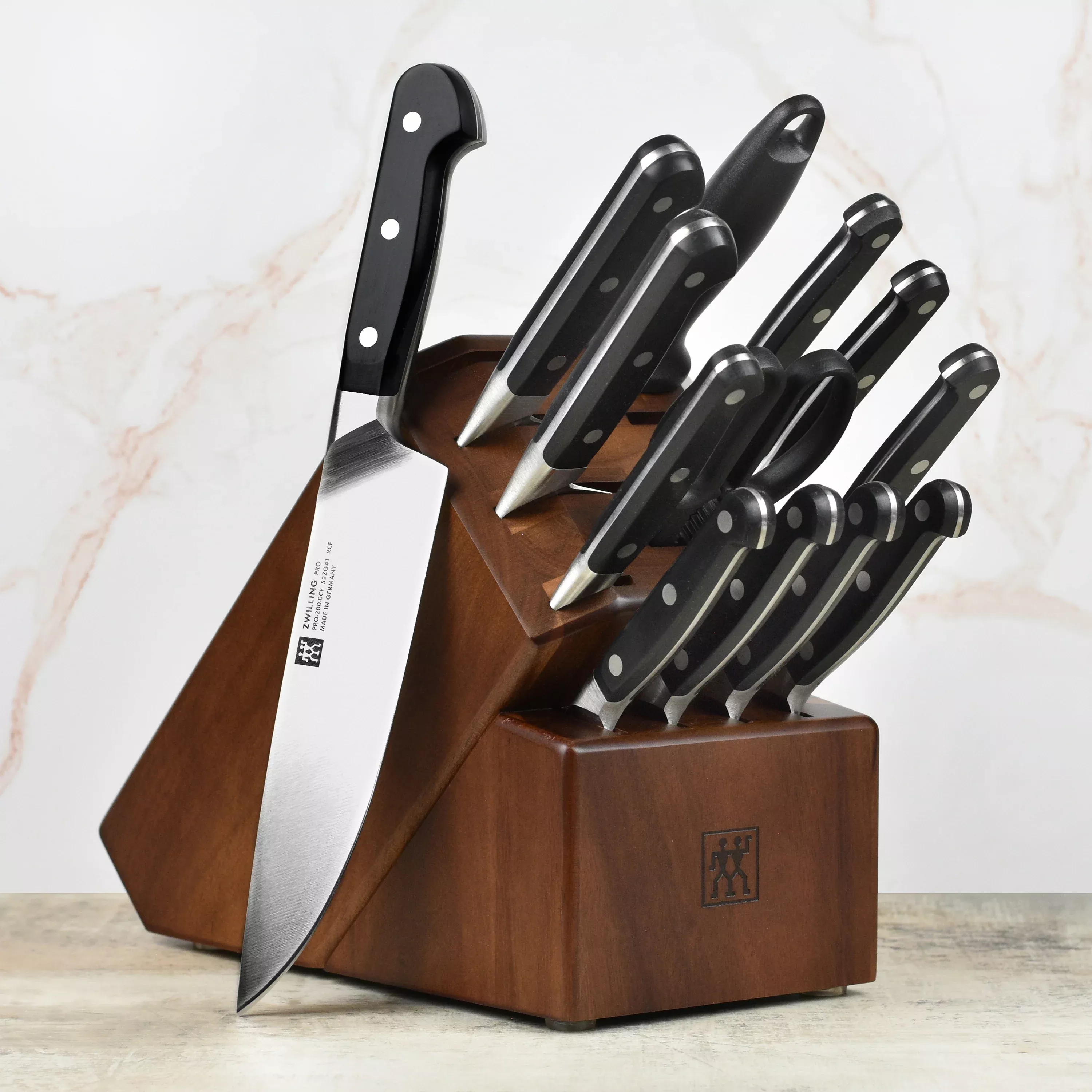 zwilling-pro-knife-block-set-14-piece-acacia Zwilling Pro Knife Block Set - 14 Piece Acacia