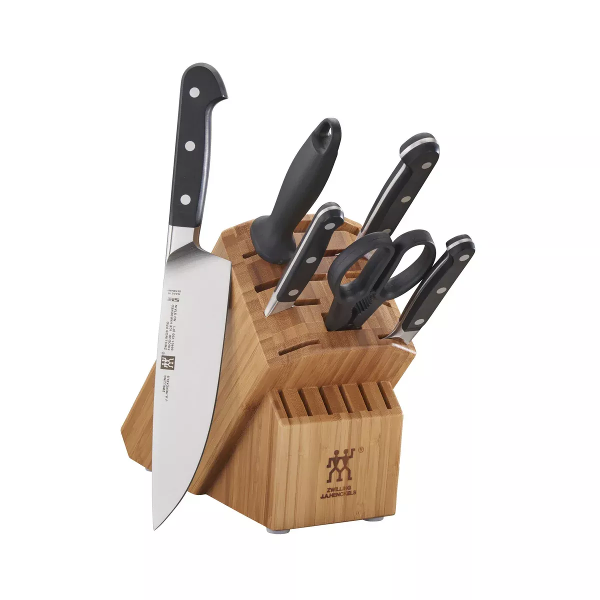 zwilling-pro-knife-block-set-bamboo-7-piece Zwilling Pro Knife block set - Bamboo / 7 Piece