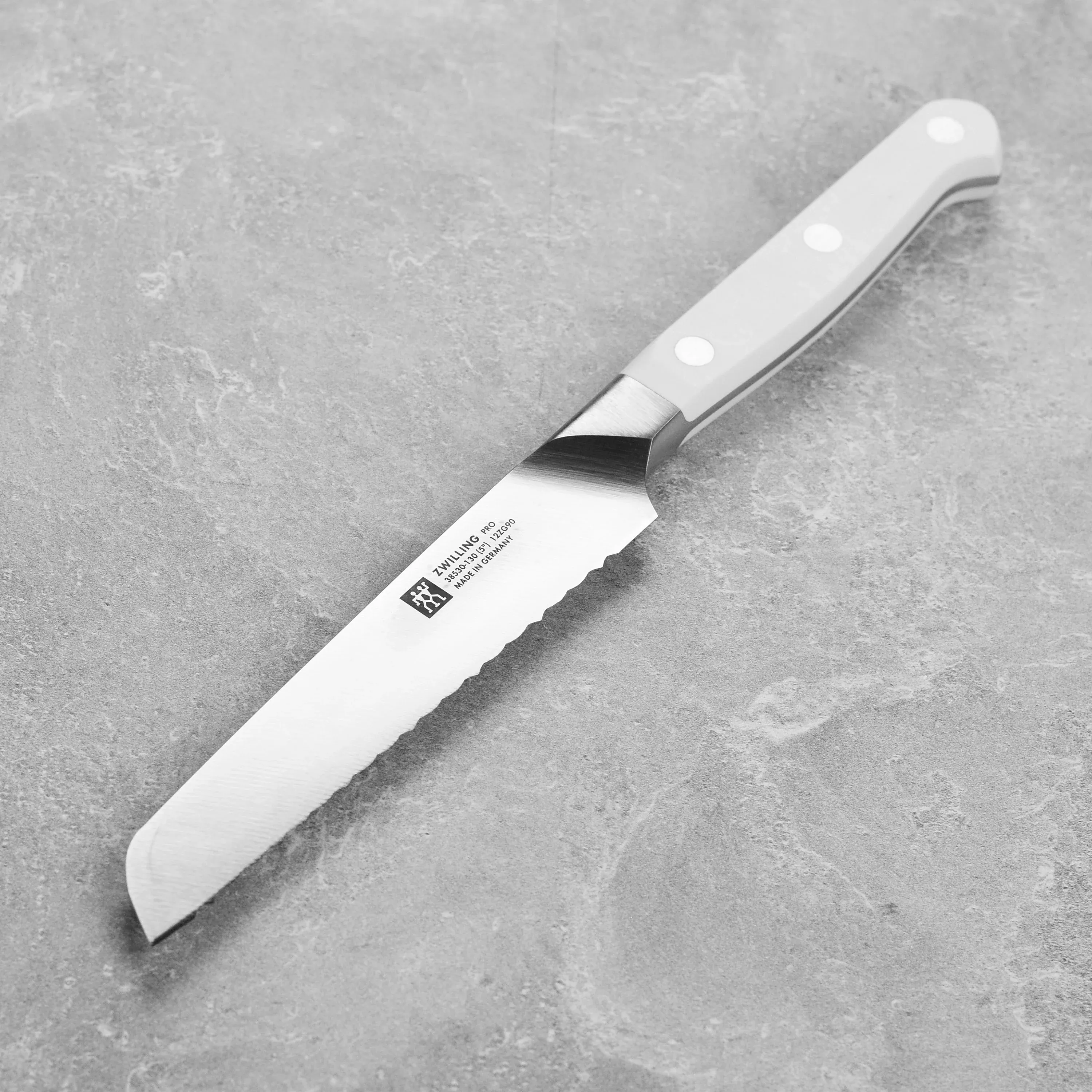 zwilling-pro-le-blanc-serrated-utility-knife-5 Zwilling Pro Le Blanc Serrated Utility Knife - 5"